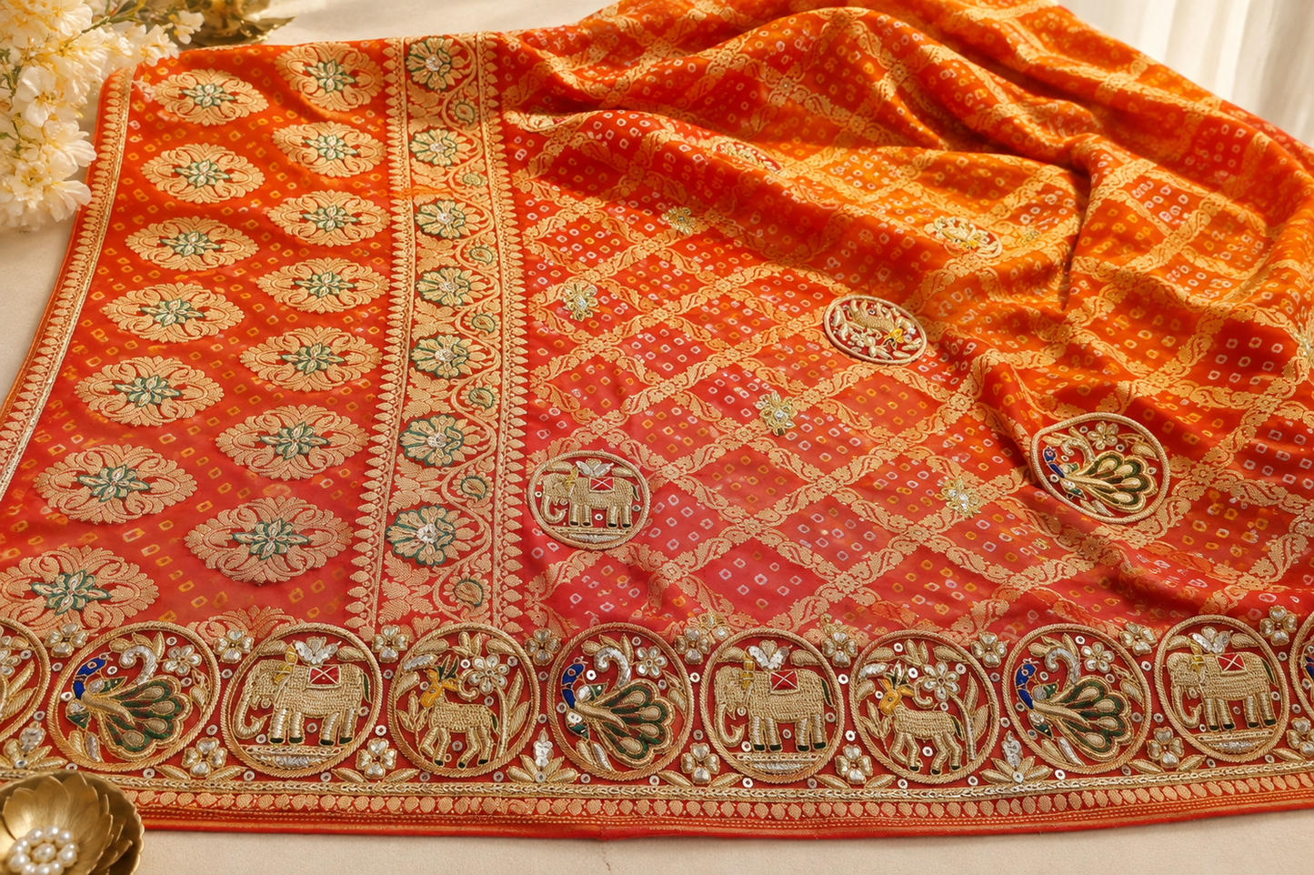 Kesari Rajwada Heritage Banarasi Dupatta