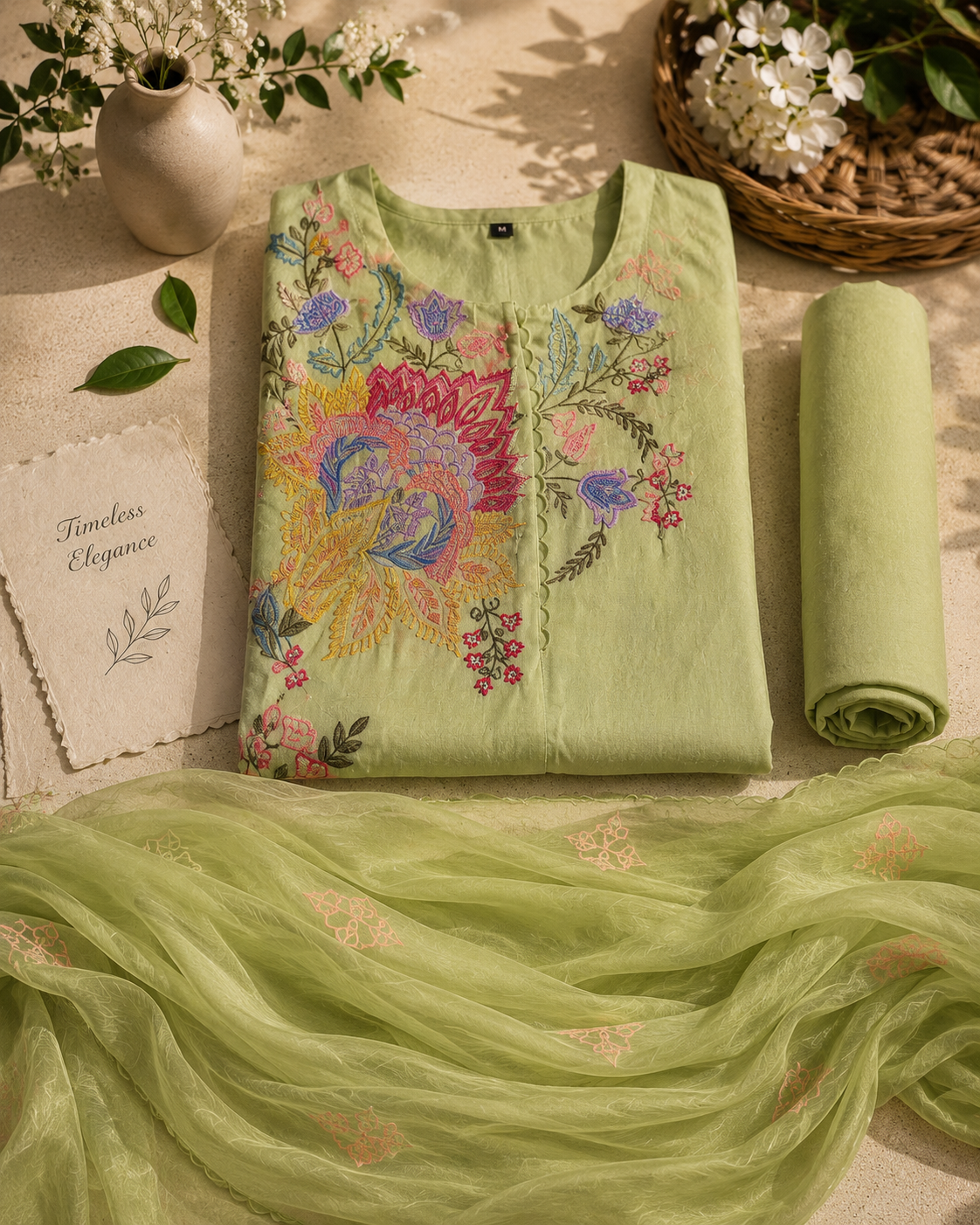 Pastel Pistachio Green Suit Set