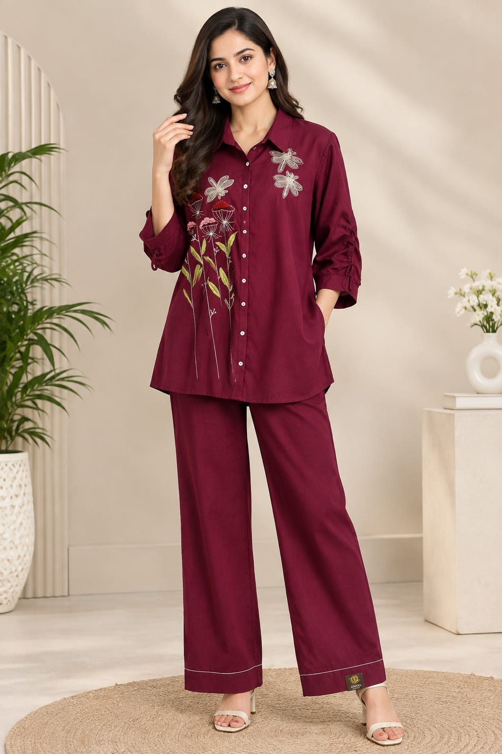 Maroon Co-Ord Set