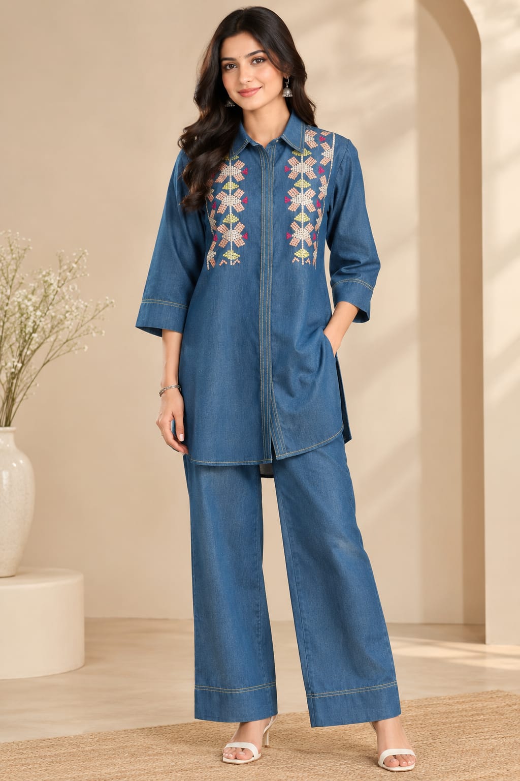 Denim Blue Co-Ord Set