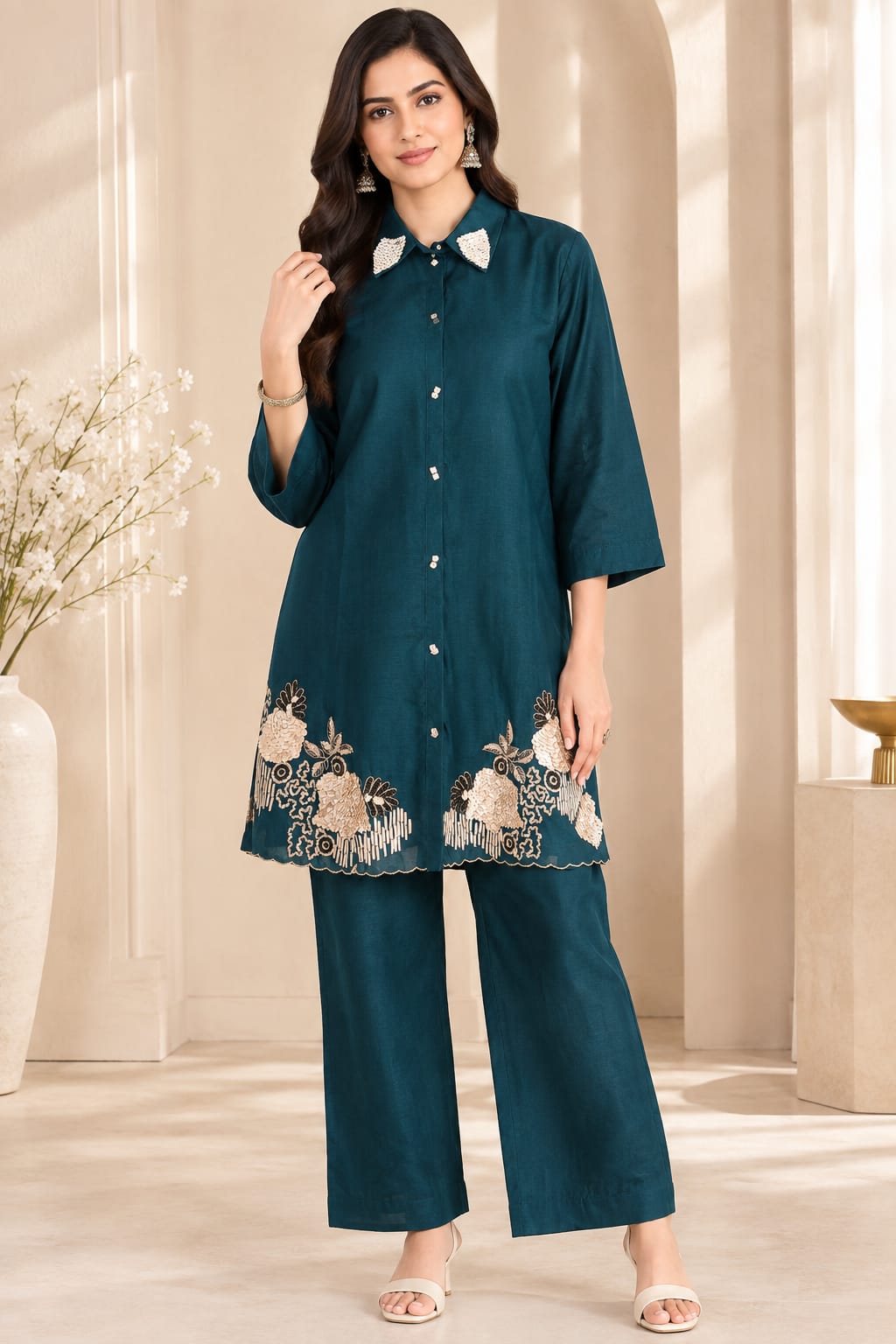 Dark Green Co-Ord Set