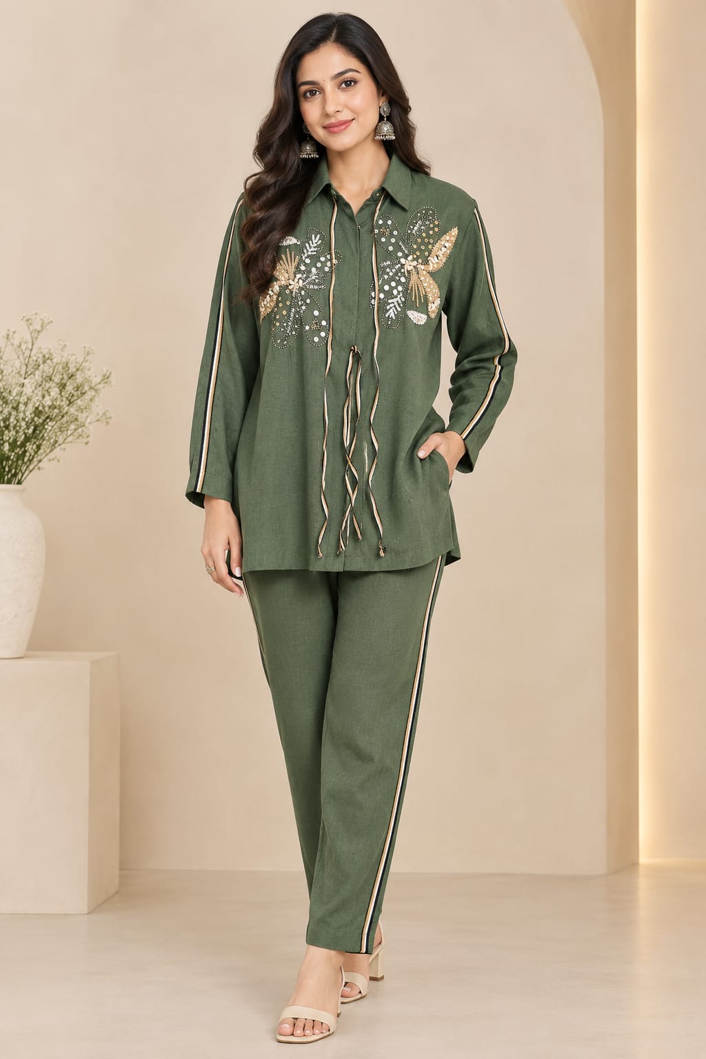 Olive Green Co-Ord Set