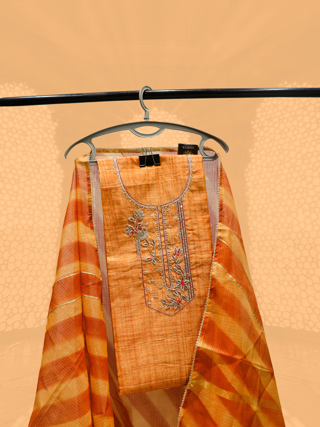 Unstiched suit yellow