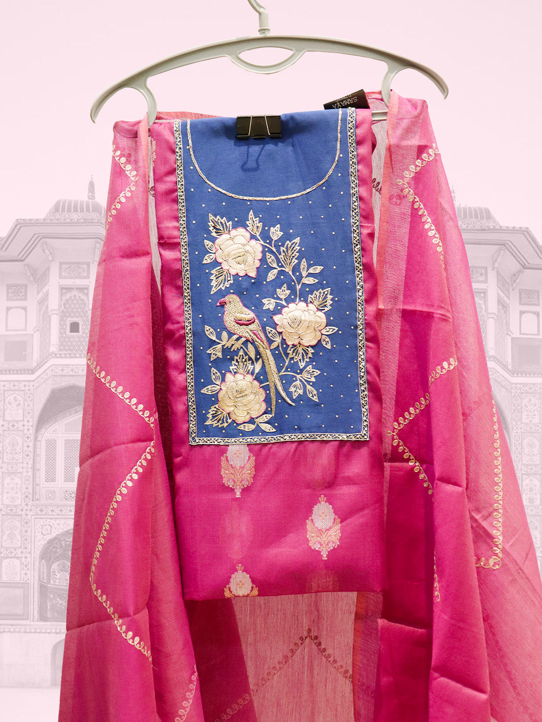 Unstichhed Mul Chanderi suit