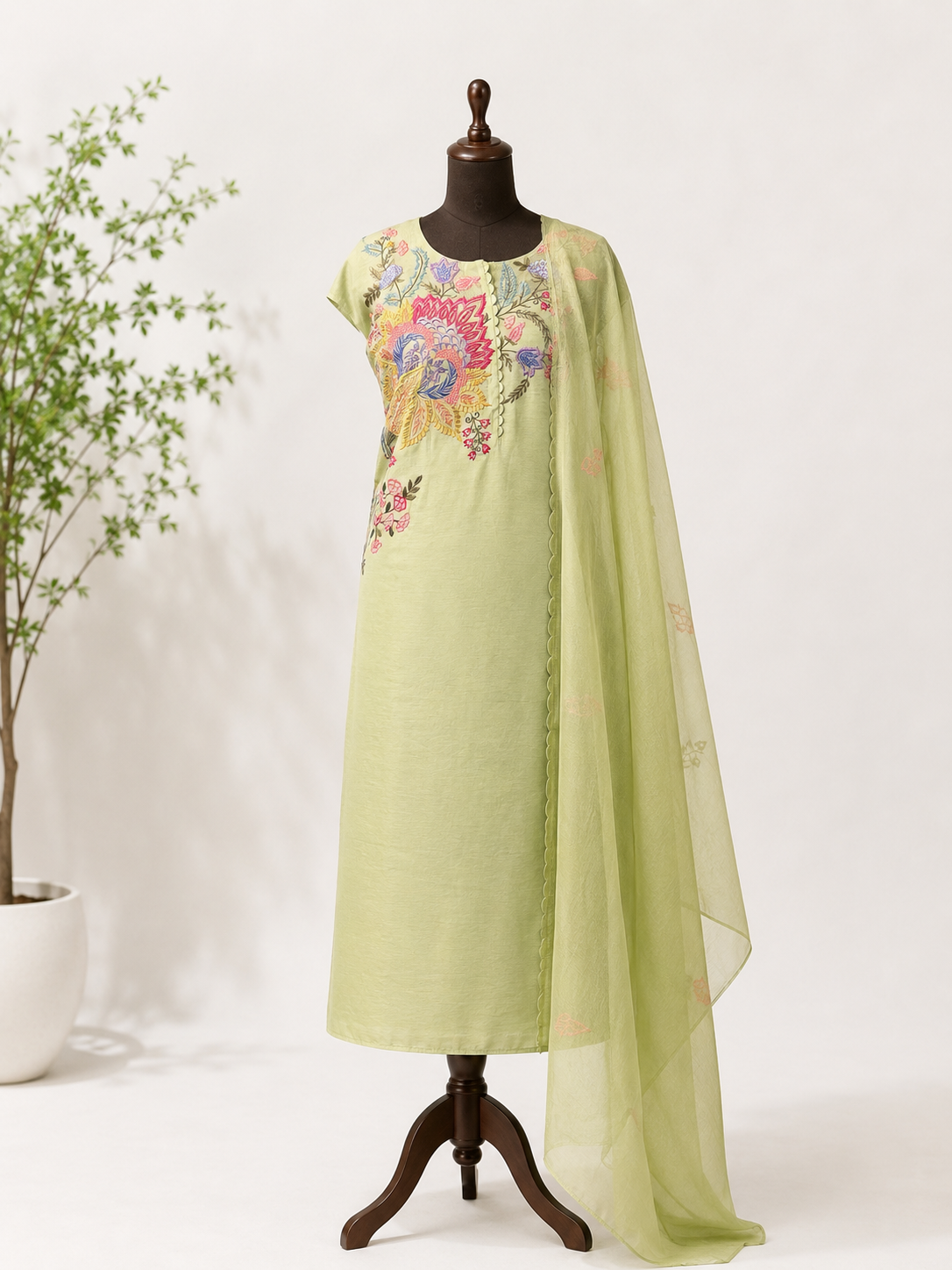 Pastel Pistachio Green Suit Set
