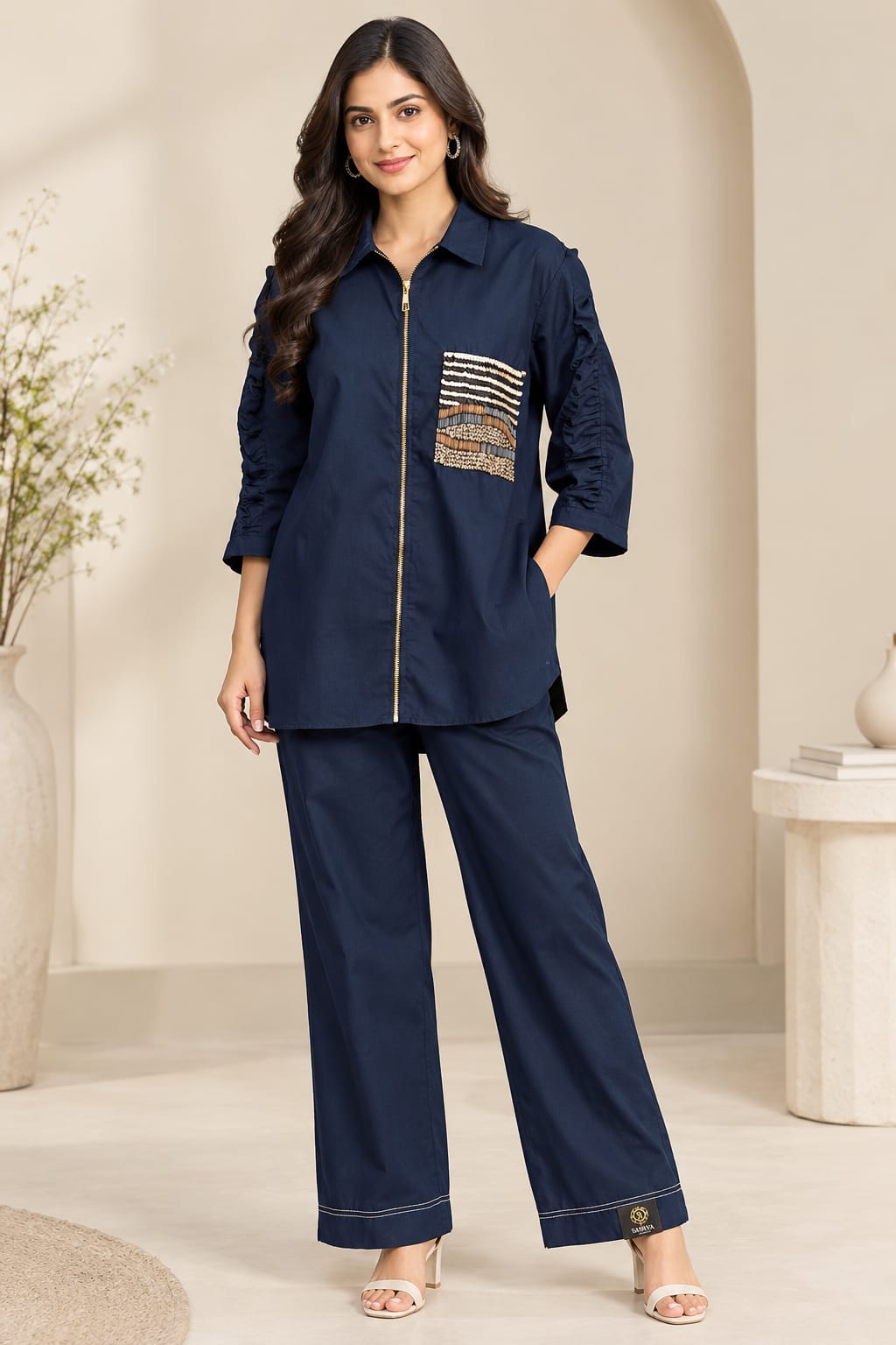 Deep Blue Co-ord Set