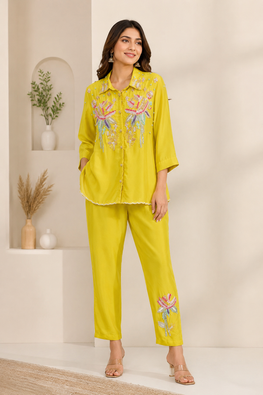 Yellow  Co-Ord Set